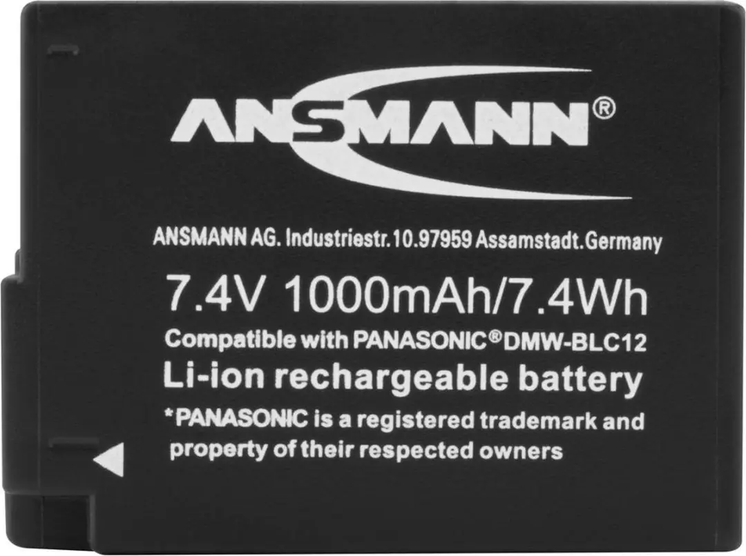 Ansmann Accu 7.4V 1000mAh - Panasonic Camera - 1400-0056
