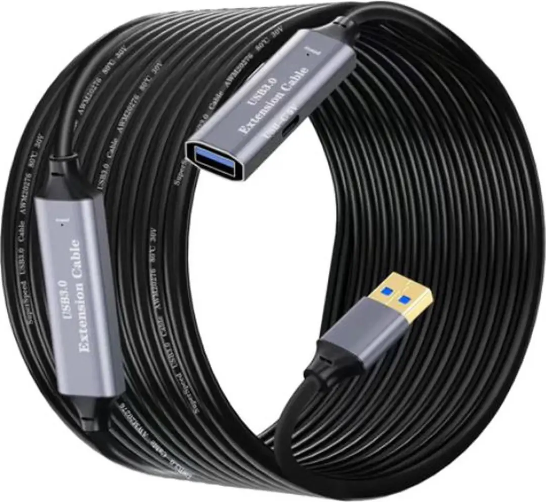 NÖRDIC USB3-EX11 USB 3.1 Actieve Verlengkabel 5Gbps 10m - Zwart