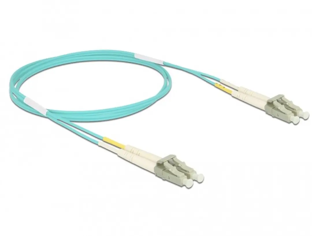 Delock OM3 LC/UPC Glasvezelkabel 1m - Turquoise