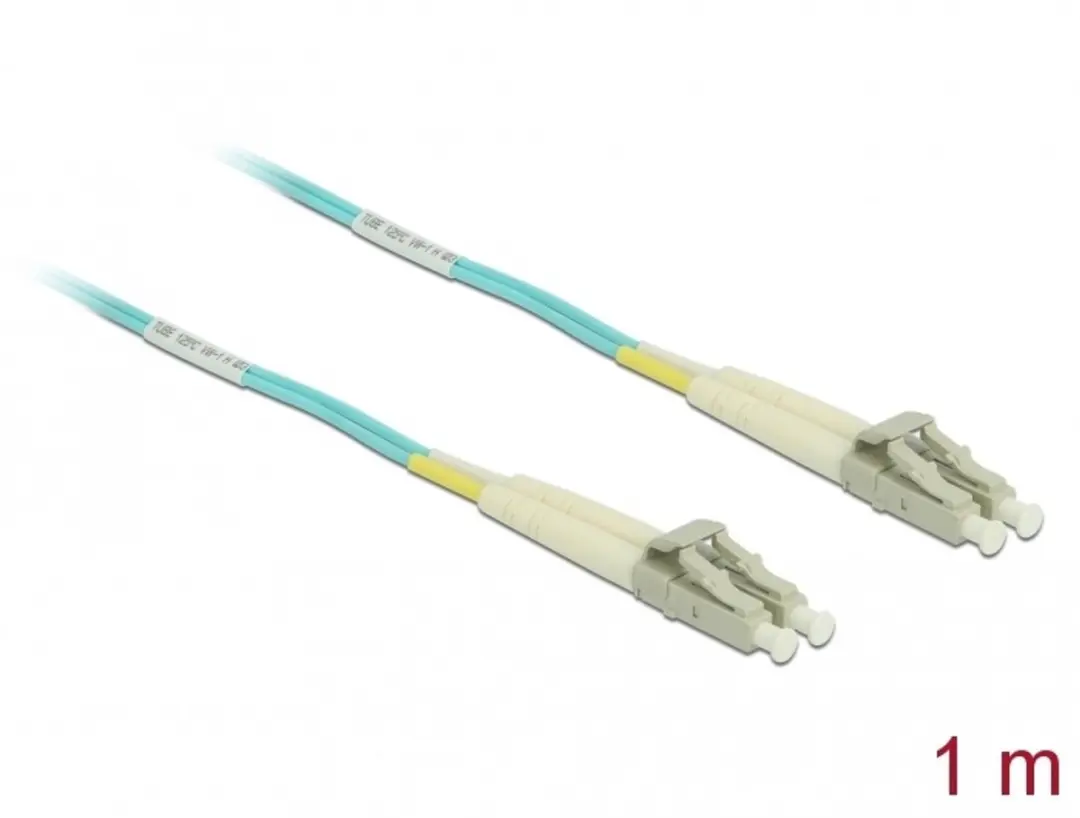 Delock OM3 LC/UPC Glasvezelkabel 1m - Turquoise