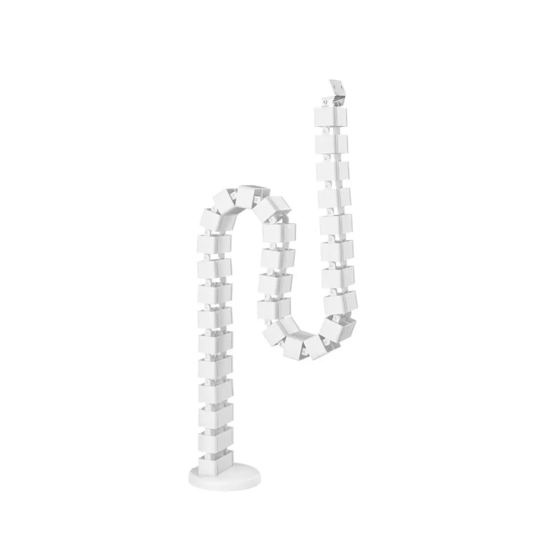 InLine® Flexibele kabelgoot voor in hoogte verstelbare tafels, wit