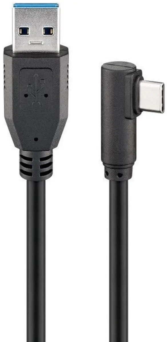 Goobay USB-A naar Haakse USB-C Kabel 3.2 Gen 1 1,5m