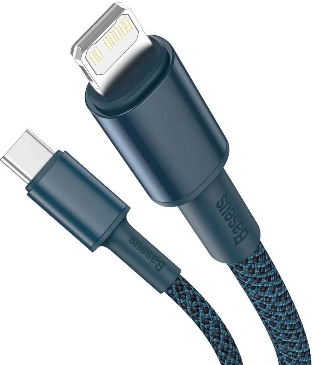 Baseus USB-C naar Lightning-kabel 20W 5A PD 1m - Blauw