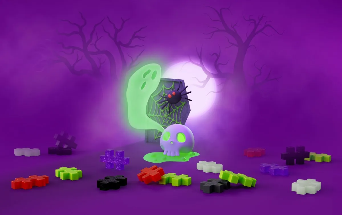 Plus-Plus Spooky Mix Bouwset 240 Stuks