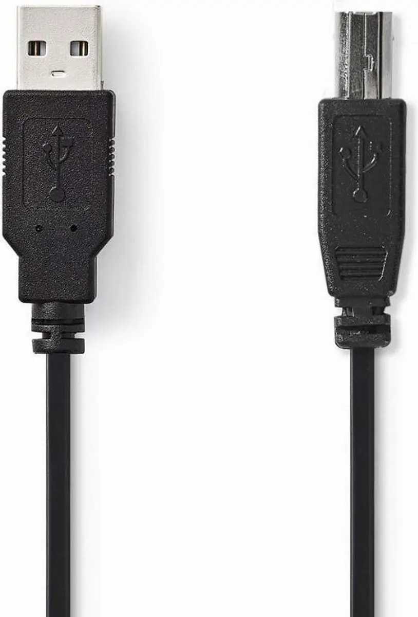Nedis USB 2.0 A-B Kabel 2m - Zwart - afbeelding 6 van 6