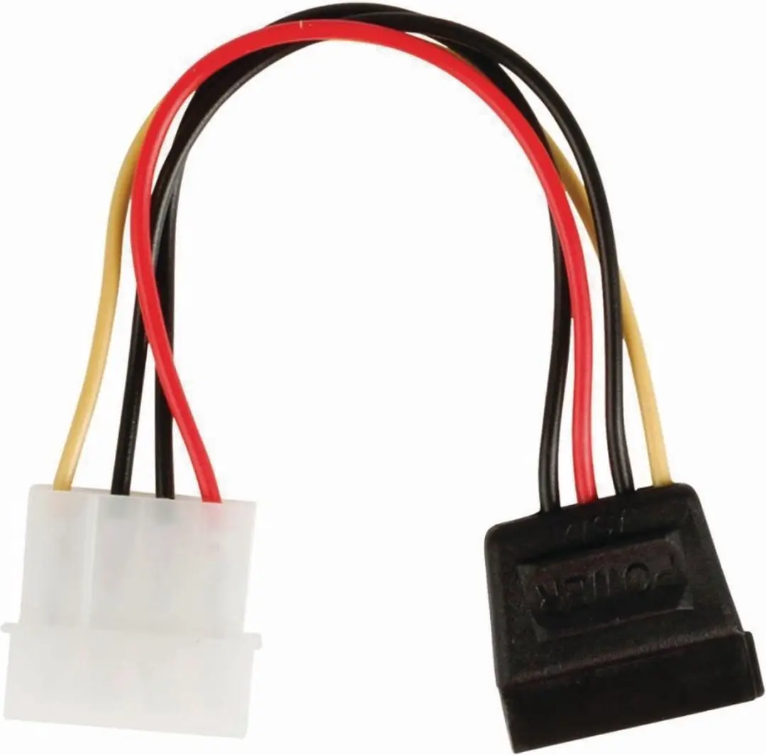 Nedis CCGB73500VA015 Voedingskabel Molex-SATA 15-Pins - 15cm - Verguld - Multicolor - afbeelding 6 van 6
