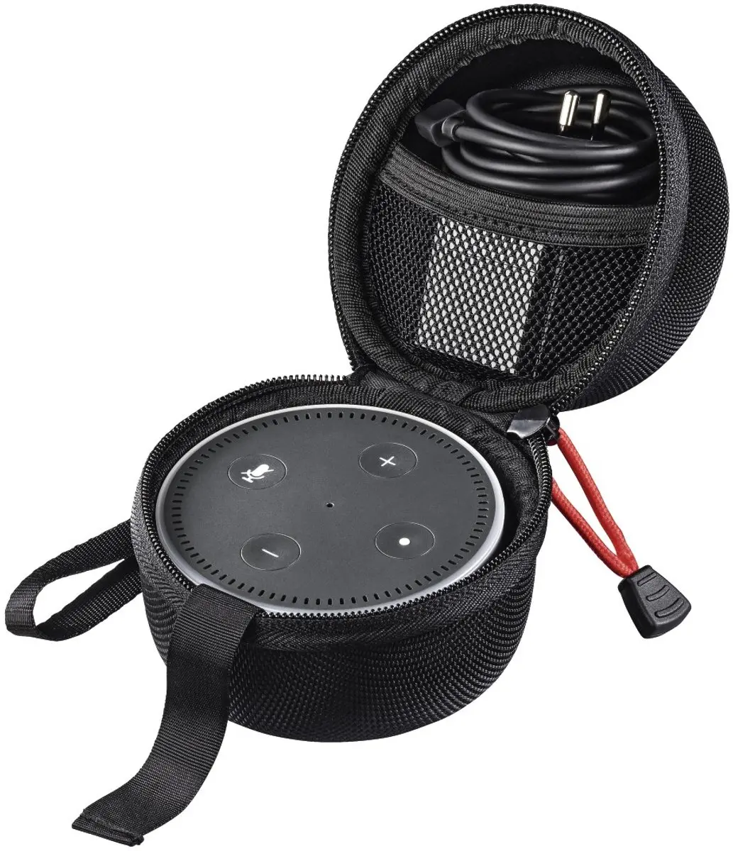 Hama Tas voor Amazon Echo Dot 2e generatie - Zwart