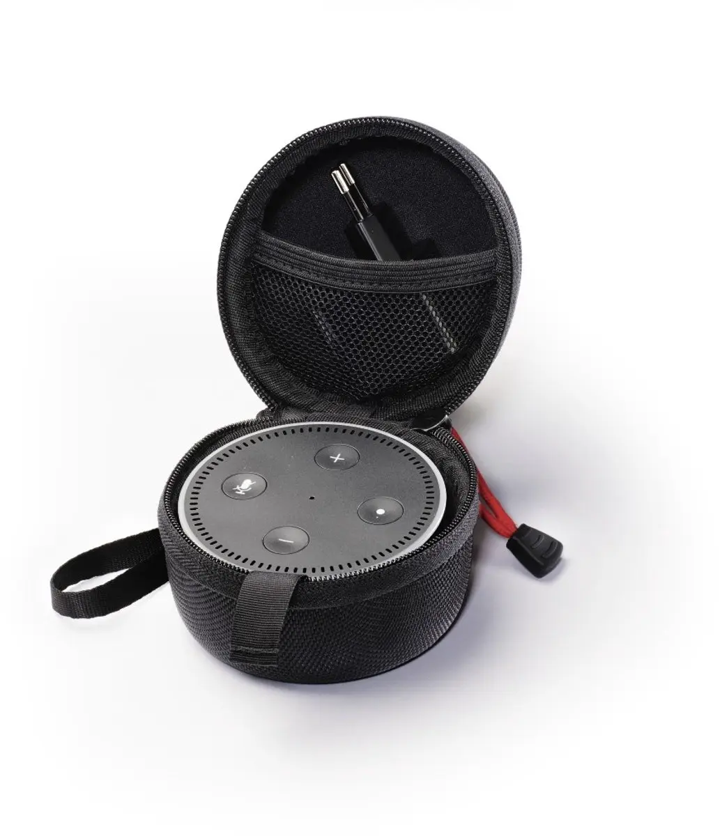 Hama Tas voor Amazon Echo Dot 2e generatie - Zwart - afbeelding 6 van 6