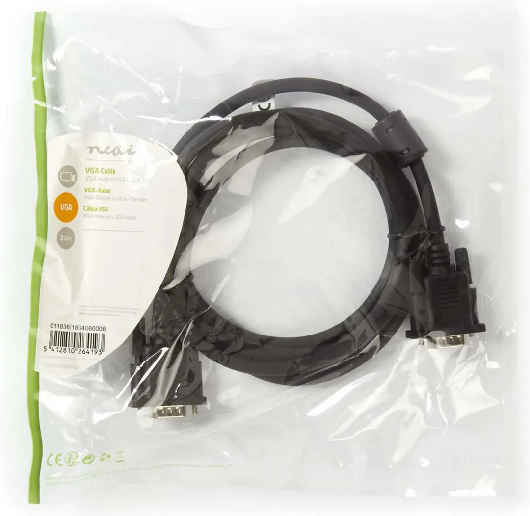 Nedis VGA-Kabel CCGP59000BK20 - 2m - Zwart