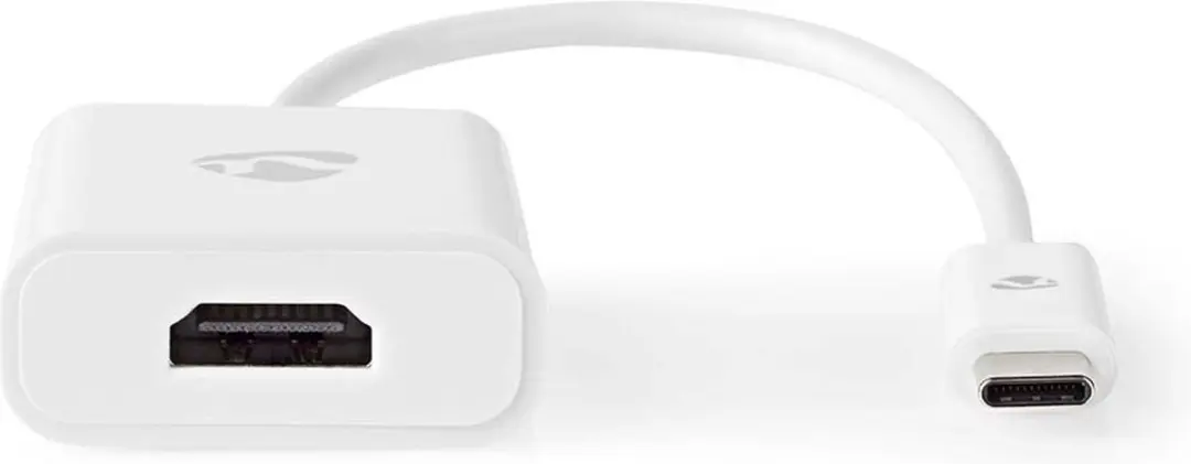 Nedis CCGP64651WT02 USB-C naar HDMI Adapter 4K30 - 20cm - Wit