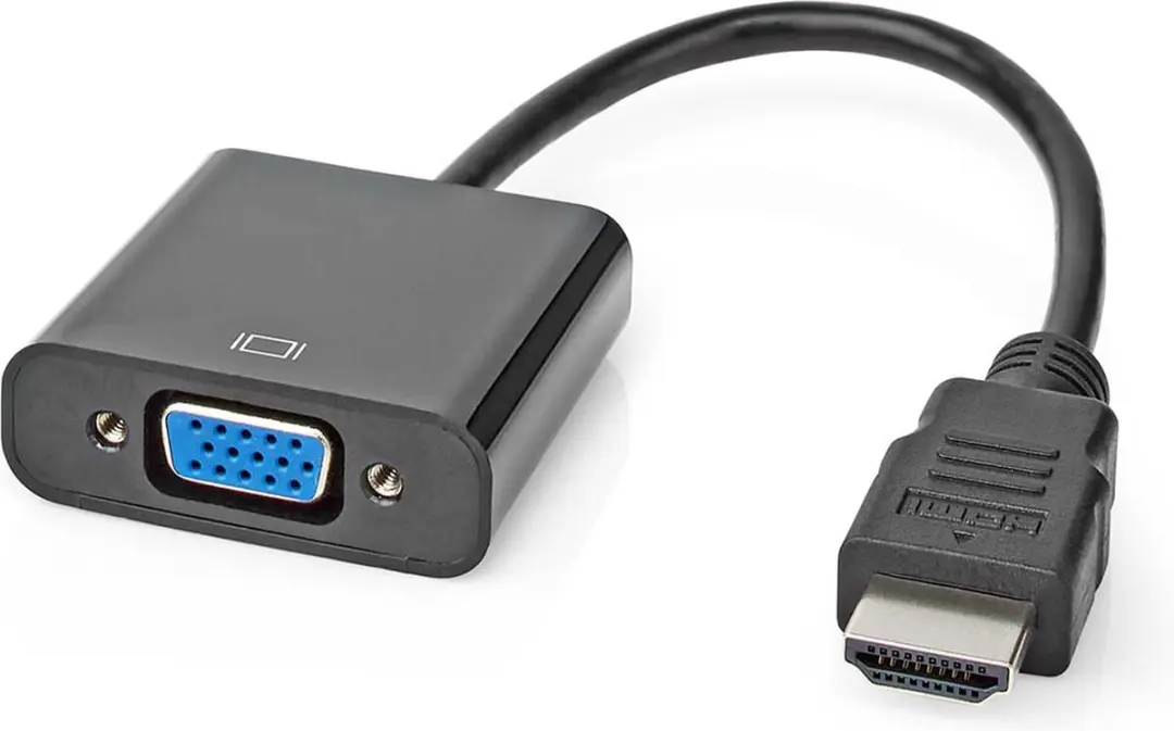 Nedis HDMI naar VGA Adapter CCGB34900BK02 - Zwart