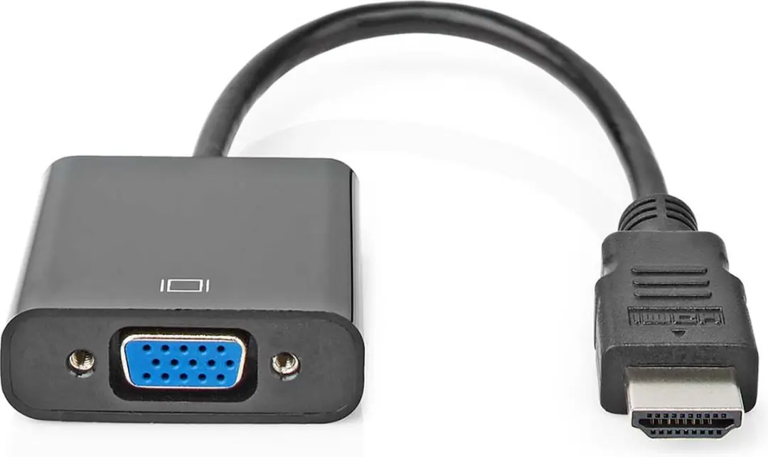 Nedis HDMI naar VGA Adapter CCGB34900BK02 - Zwart