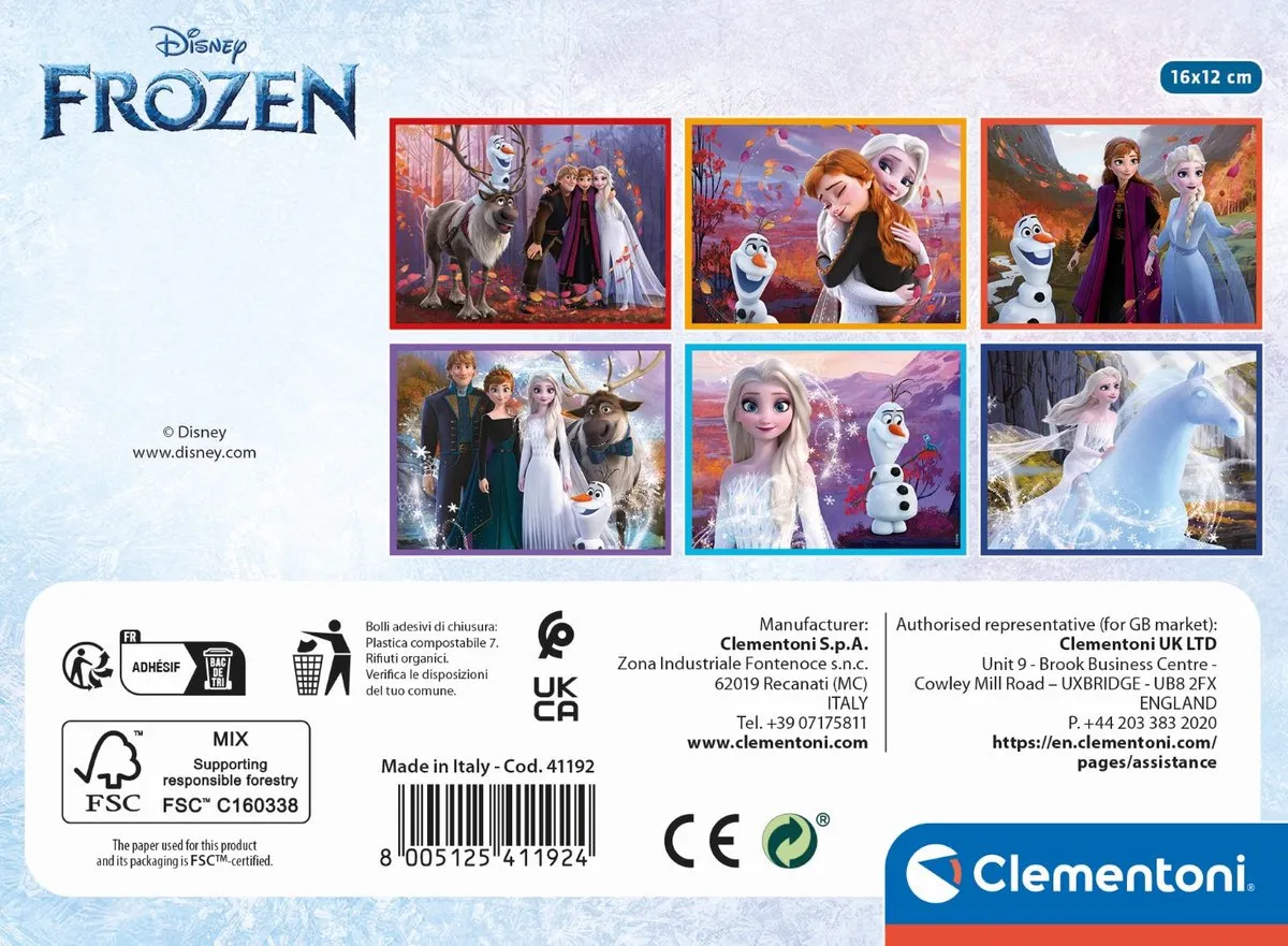 Clementoni Disney Frozen 12-delige Puzzel - 6 Afbeeldingen - afbeelding 6 van 6