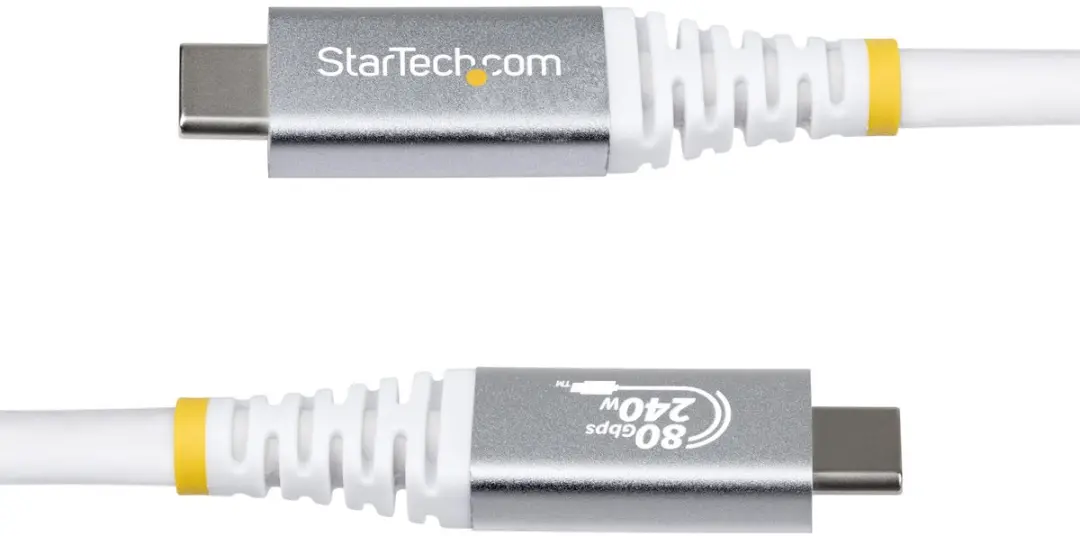 Startech USB4 Kabel CC50CM80GUSB4CABLEW 80Gbps - Wit