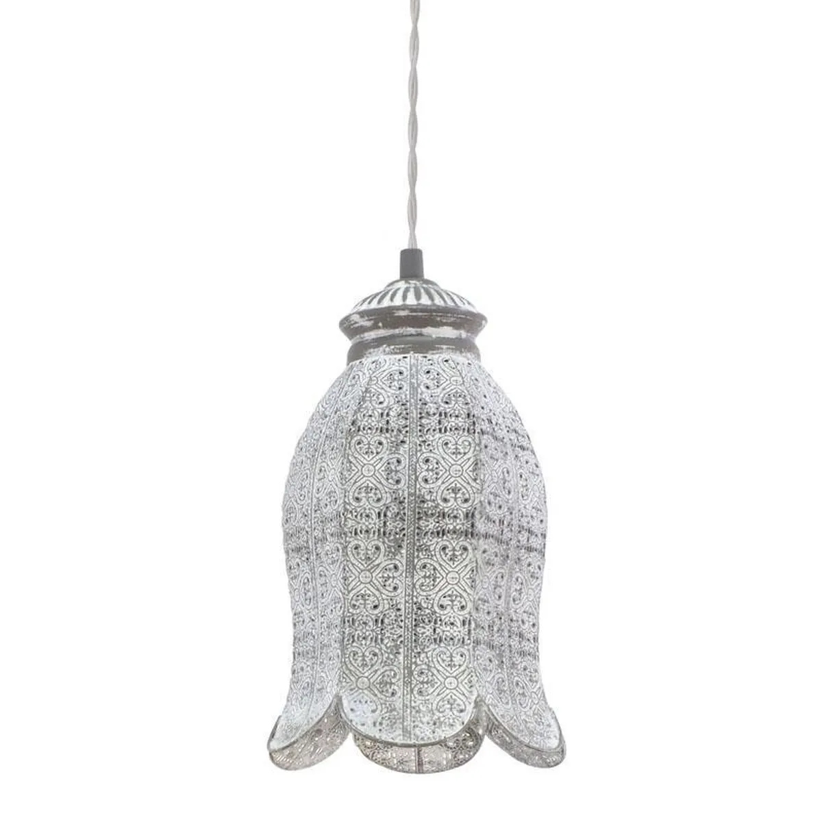 Eglo Vintage Hanglamp - 1 Licht - Ø165mm - Patina Grijs