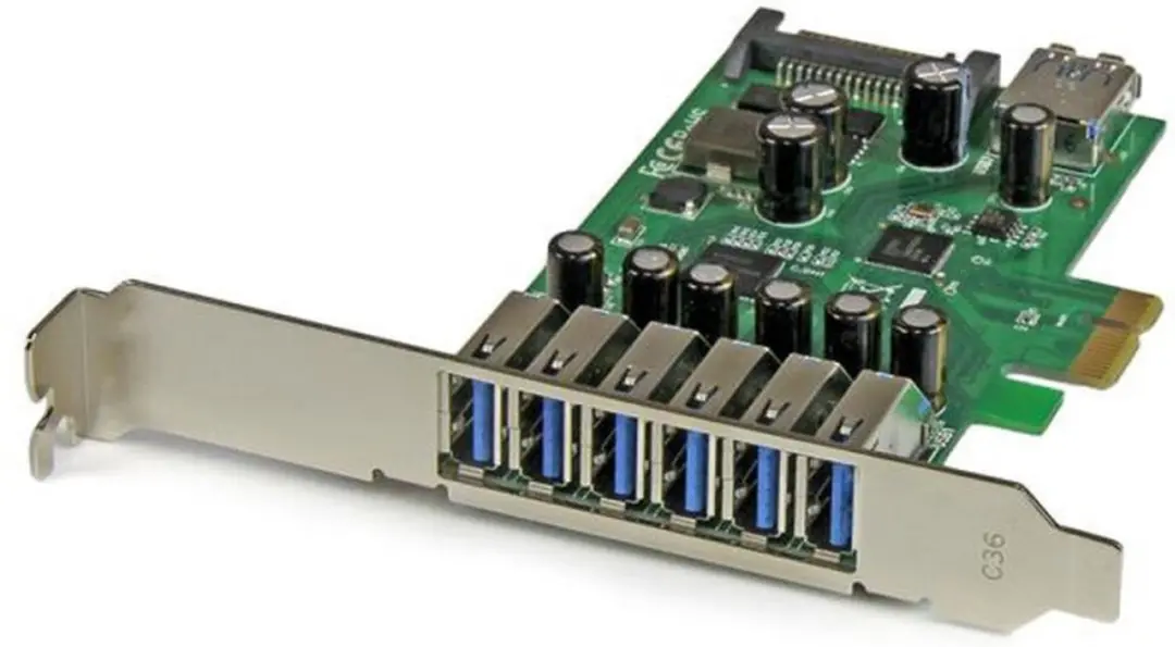 Startech PEXUSB3S7 USB 3.0 Kaart 7 Poorten