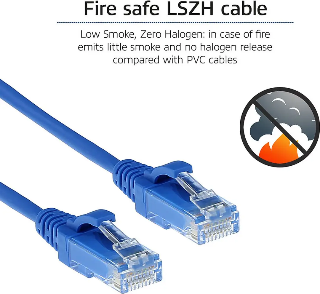 ACT Blauwe LSZH CAT6 Patchkabel 10m - DC9610