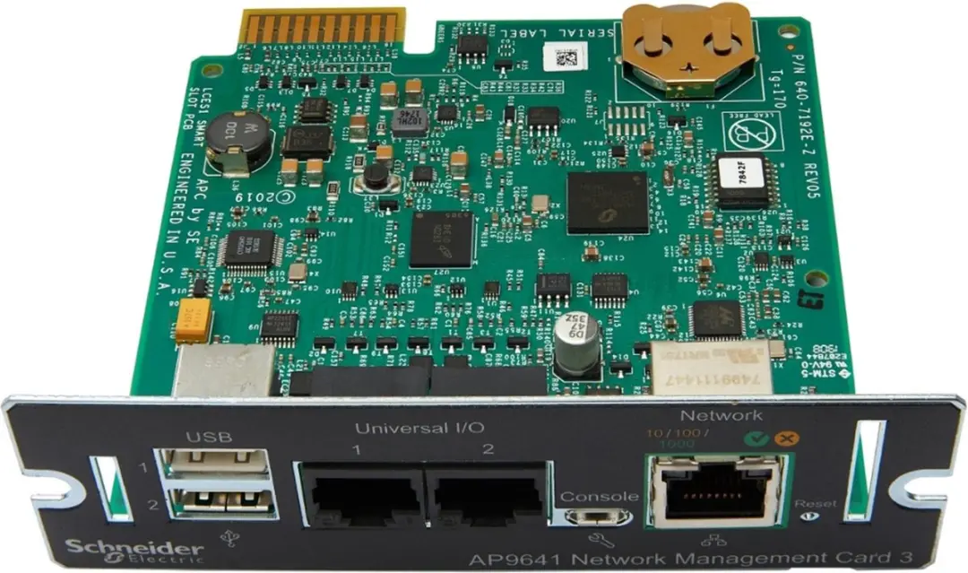 APC AP9641 Smart-UPS Netwerk Management Card - Omgevingsbewaking - Zwart