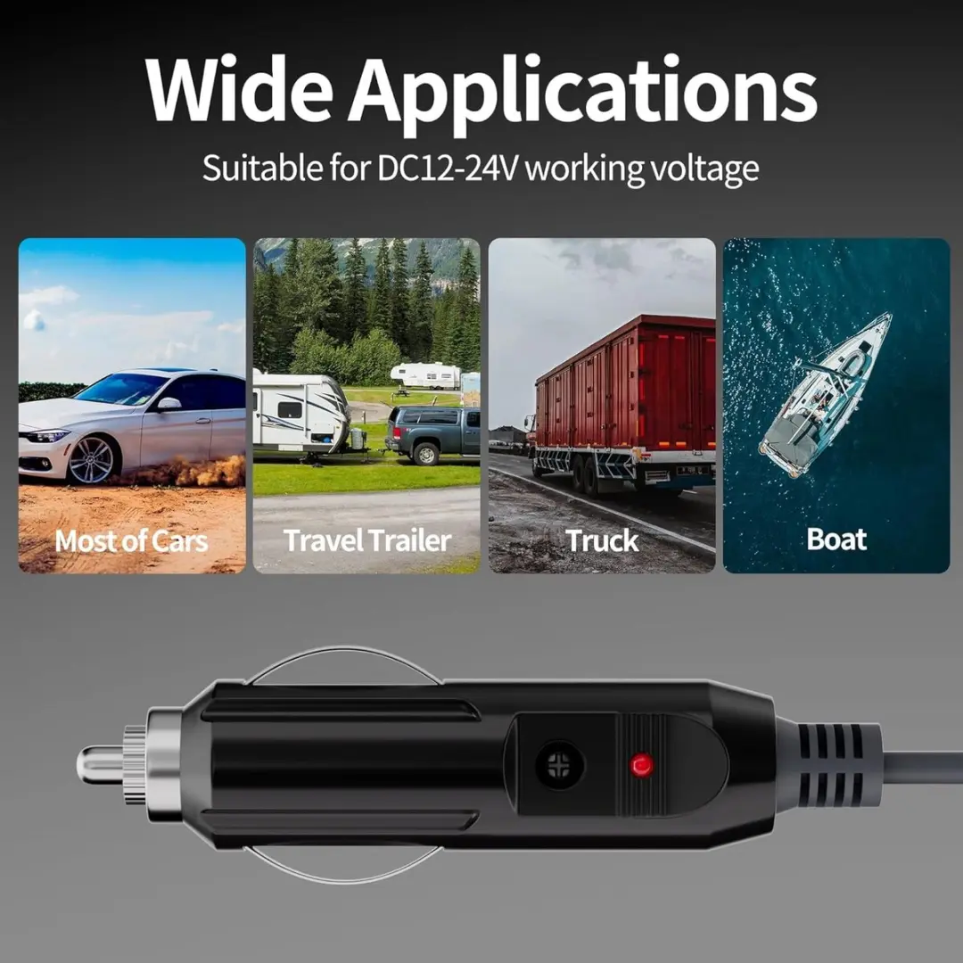 NÖRDIC Voedingskabel 2m Starlink Mini 12V-24V - 7A - Grijs