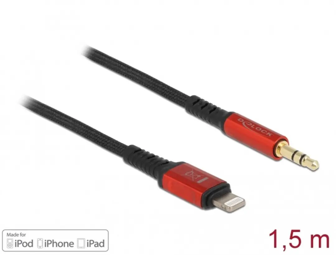 Delock Lightning naar 3.5mm Audiokabel 8-pin