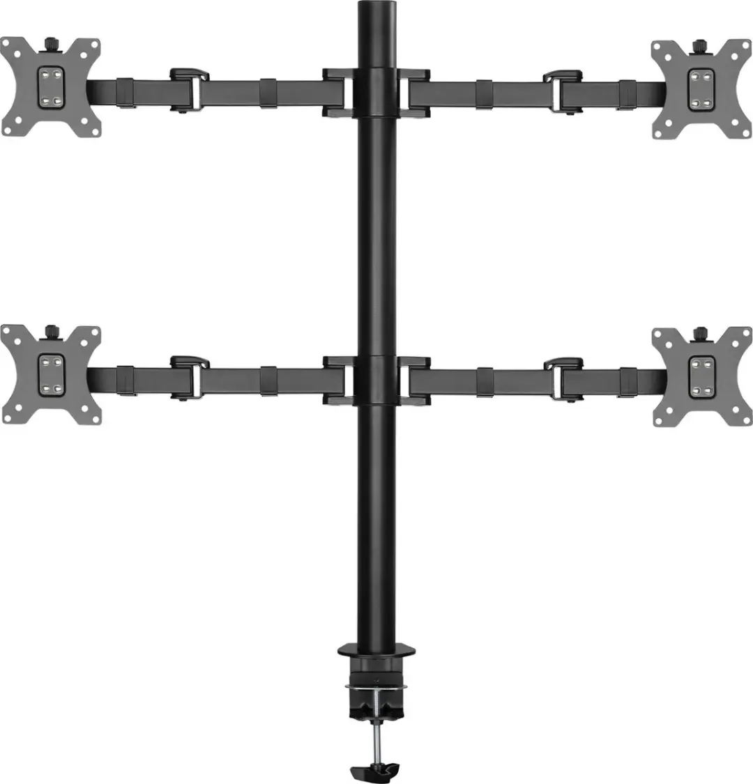 SpeaKa Professional SP-MM-540 Monitorbeugel 4x 43-81cm - Zwart - afbeelding 6 van 6