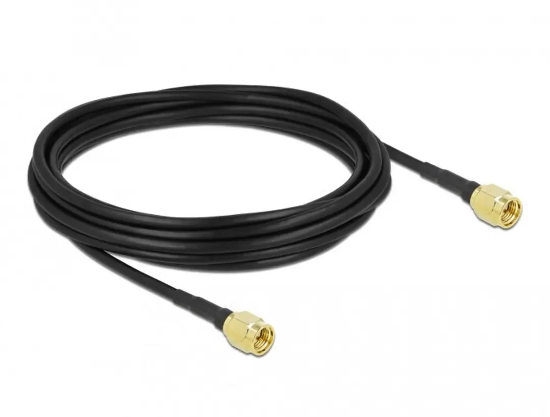 Delock SMA-SMA Antennekabel LMR/CFD100 5m - Zwart
