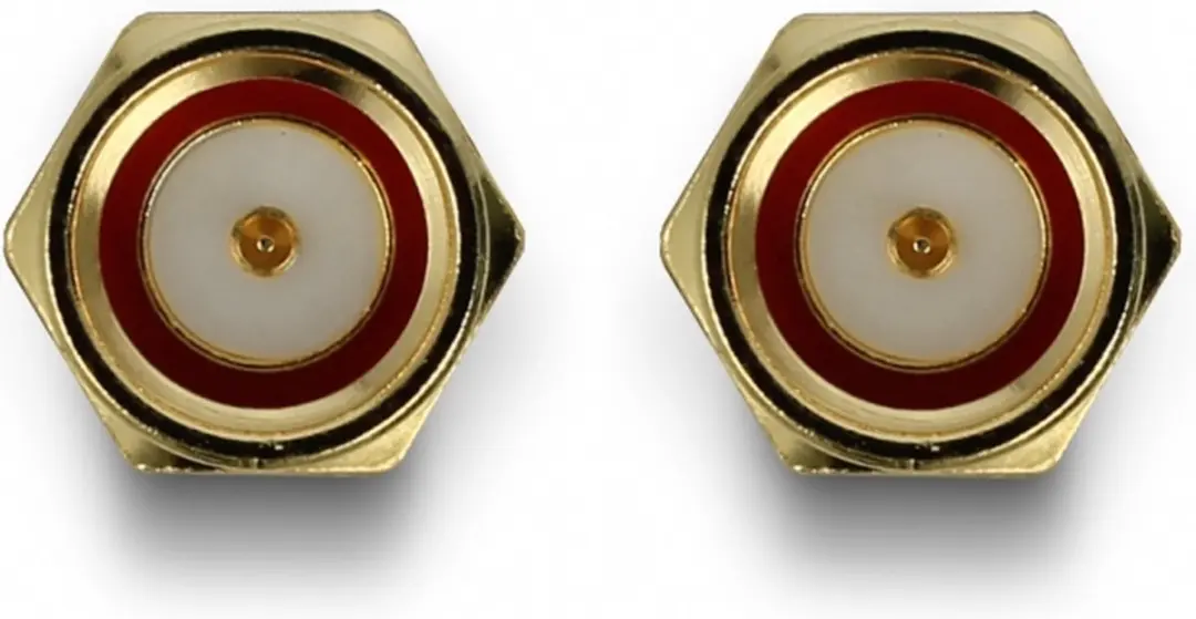 Delock SMA Haakse Adapter 50 Ohm - Goud