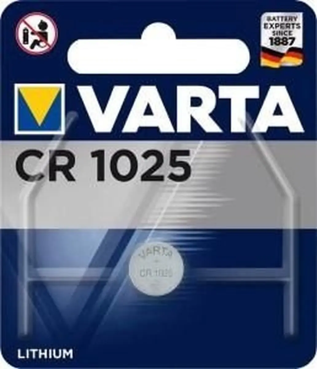 Varta CR1025 Lithium Knoopcelbatterij - afbeelding 6 van 6