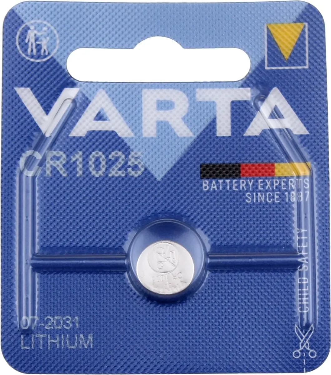 Varta CR1025 Lithium Knoopcelbatterij