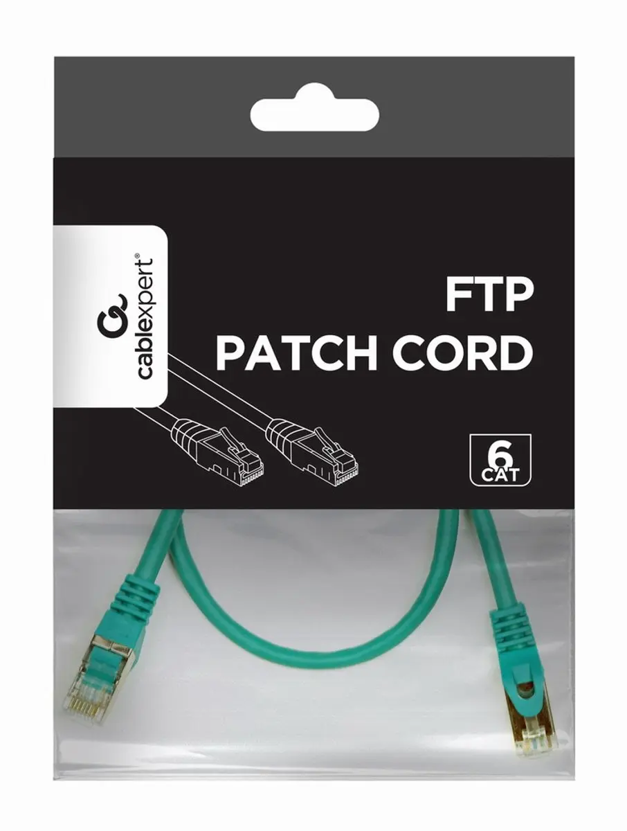 Gembird Cat.6 FTP Ethernet-kabel 0,5m - Groen