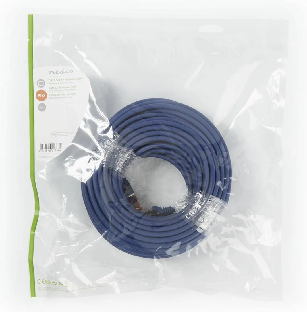 Nedis CAT6 Netwerkkabel RJ45 Male 20m - Blauw