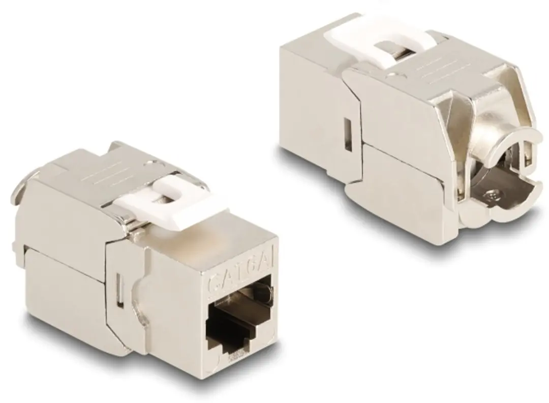 Delock Keystone Module RJ45 Cat.6A STP - 4 Stuks