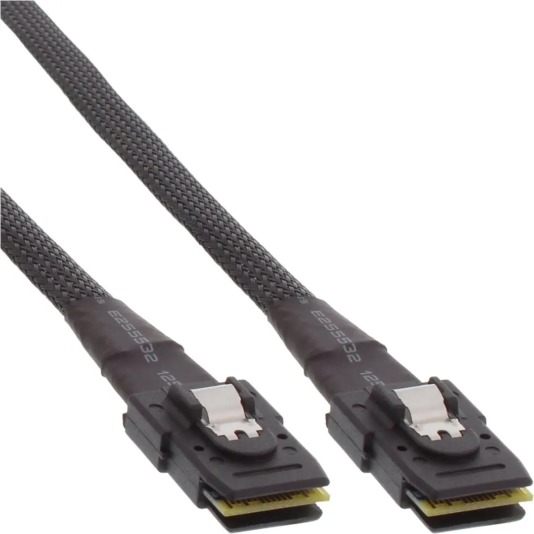 InLine SAS Kabel Mini SAS SFF-8087 - 0,75m - Zwart