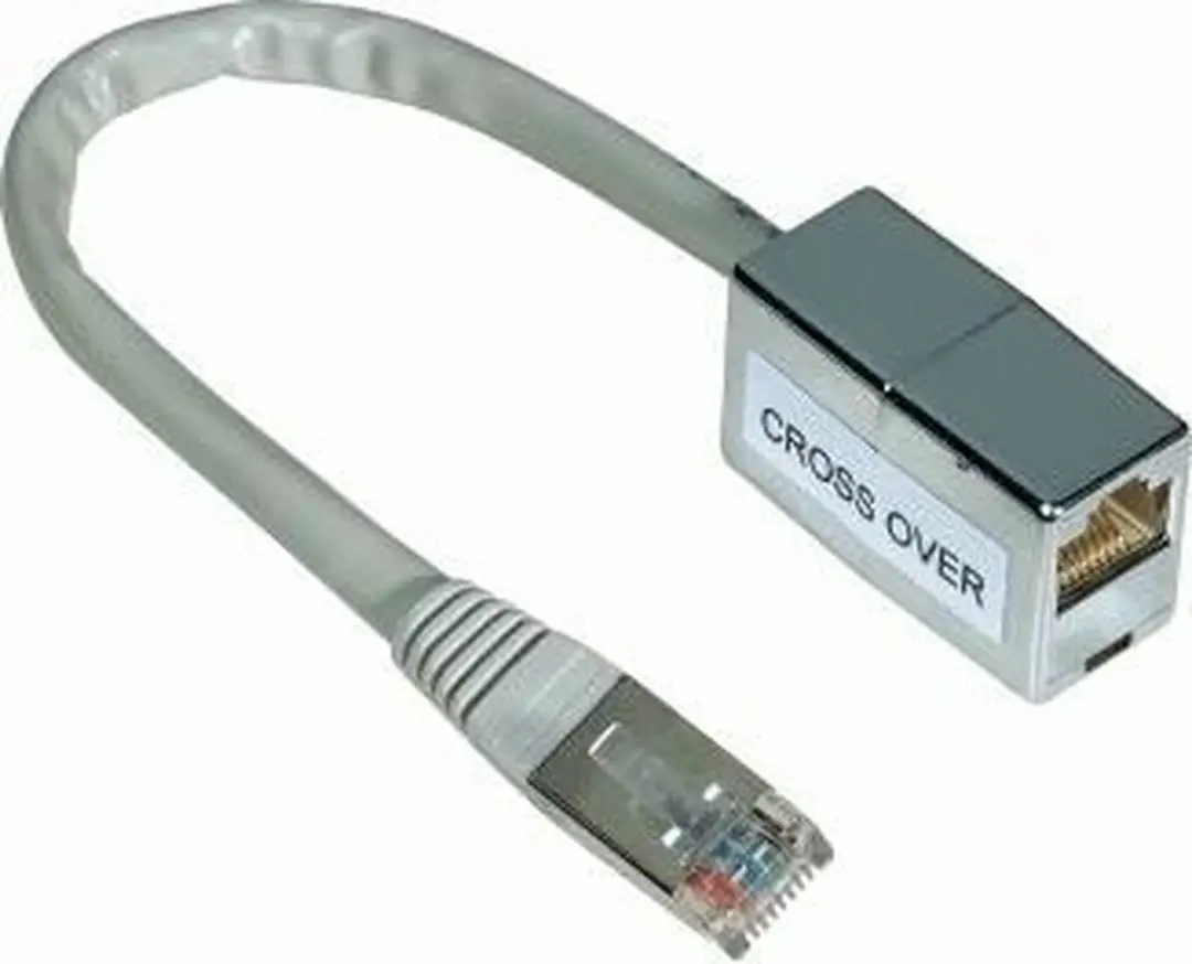 Hama RJ45 Cross Netwerkadapter CAT 5 - 10 cm - Grijs