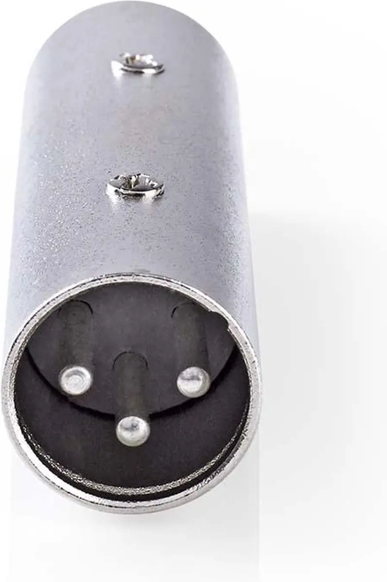 Nedis XLR-Adapter 3-Pins Mannelijk - 10 Stuks - Zilver