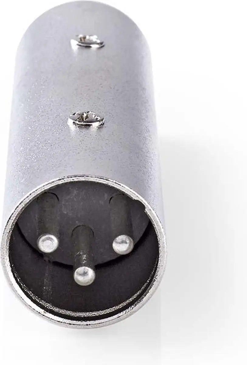 Nedis XLR-Adapter 3-Pins Mannelijk - 10 Stuks - Zilver