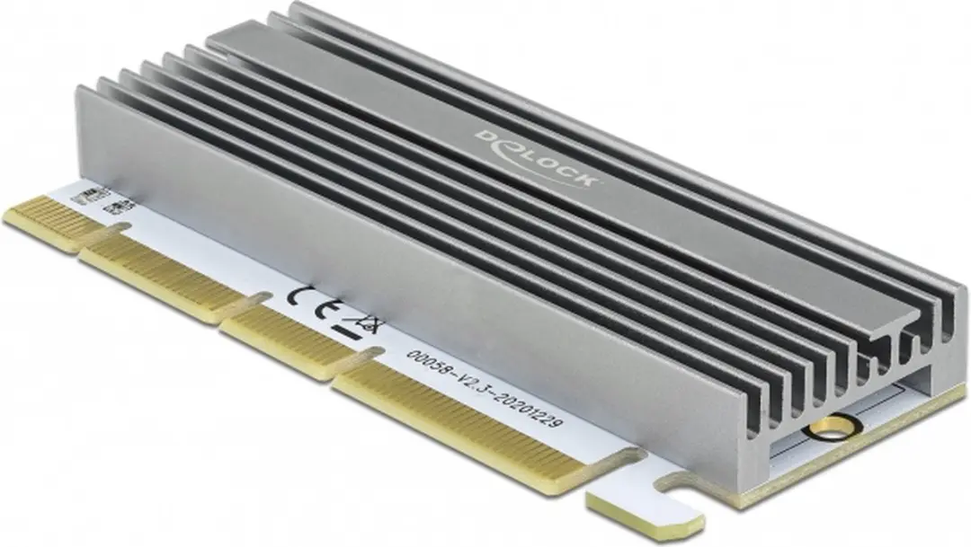Delock PCIe x16 naar NVMe M.2 Key M - Grijs