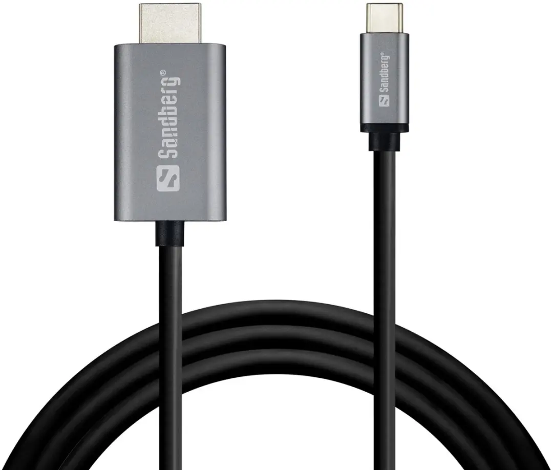 Sandberg 136-21 USB-C naar HDMI Kabel 2m - Zilver - afbeelding 6 van 6
