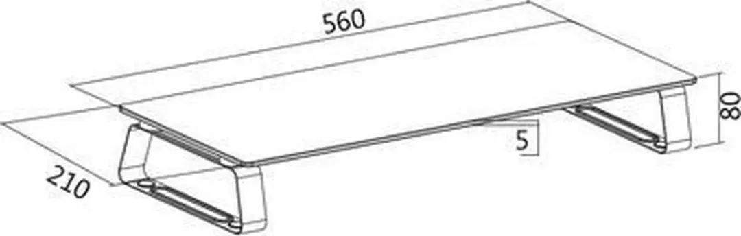 Logilink BP0027 Monitorstandaard 81,3cm - Transparant