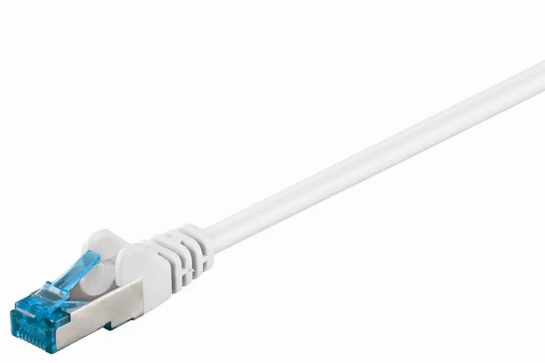 Goobay S/FTP Netwerkkabel CAT6a Wit 7,5m