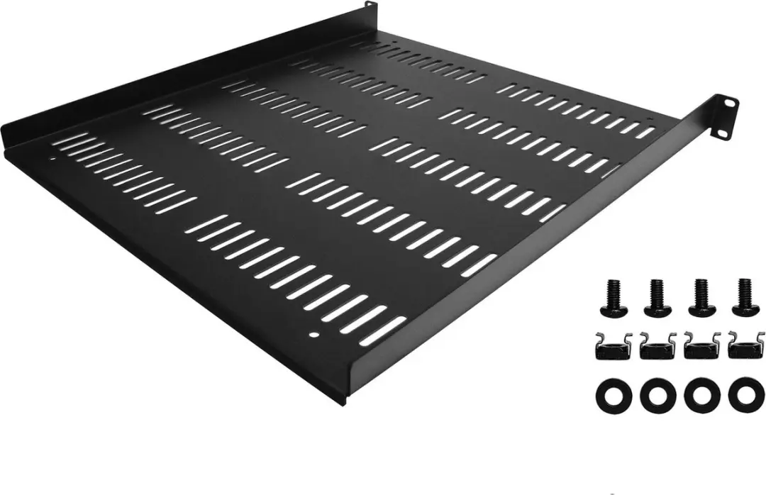 Startech 1U Rackplank 20 inch - Geventileerd - Zwart