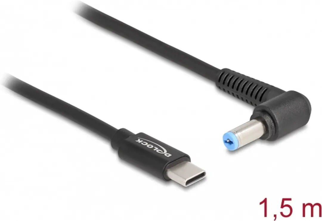 Delock USB-C naar Acer Notebook Laadkabel 5,5x1,7mm - 1,5m - Zwart