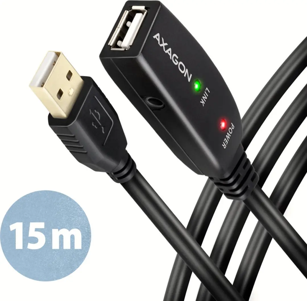 Axagon ADR-215 USB-kabel USB-A 15m