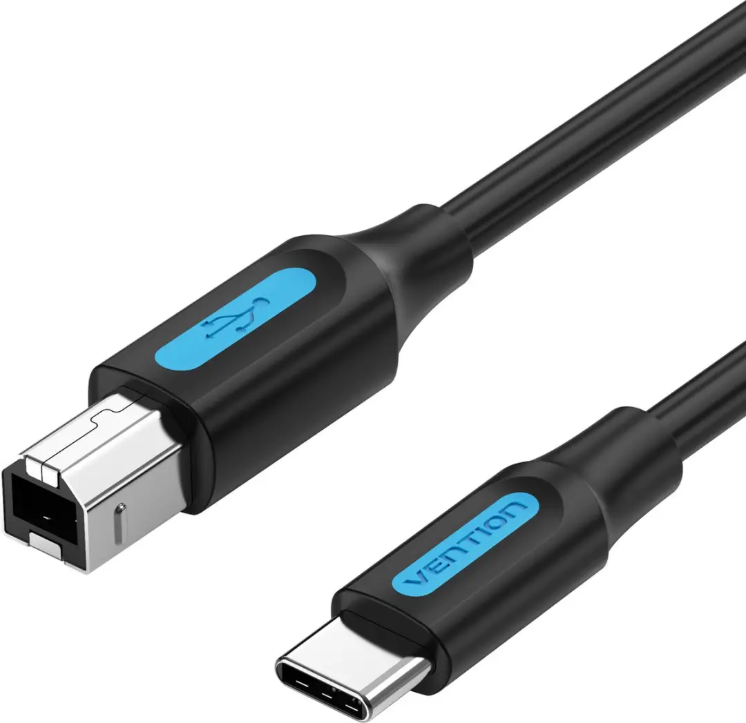 Vention CQUBG USB 2.0 Kabel USB-C naar USB-B 1,5m