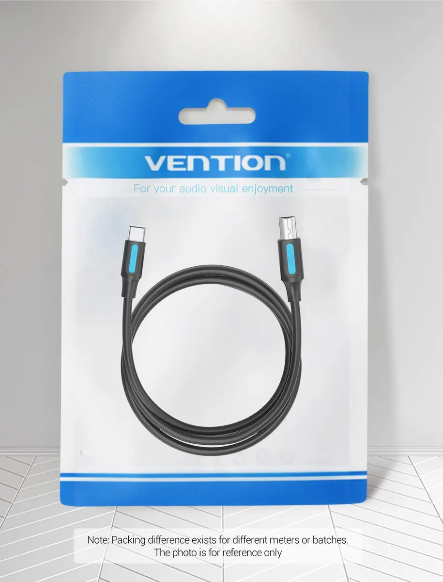 Vention CQUBG USB 2.0 Kabel USB-C naar USB-B 1,5m - 0,48 Gbit/s