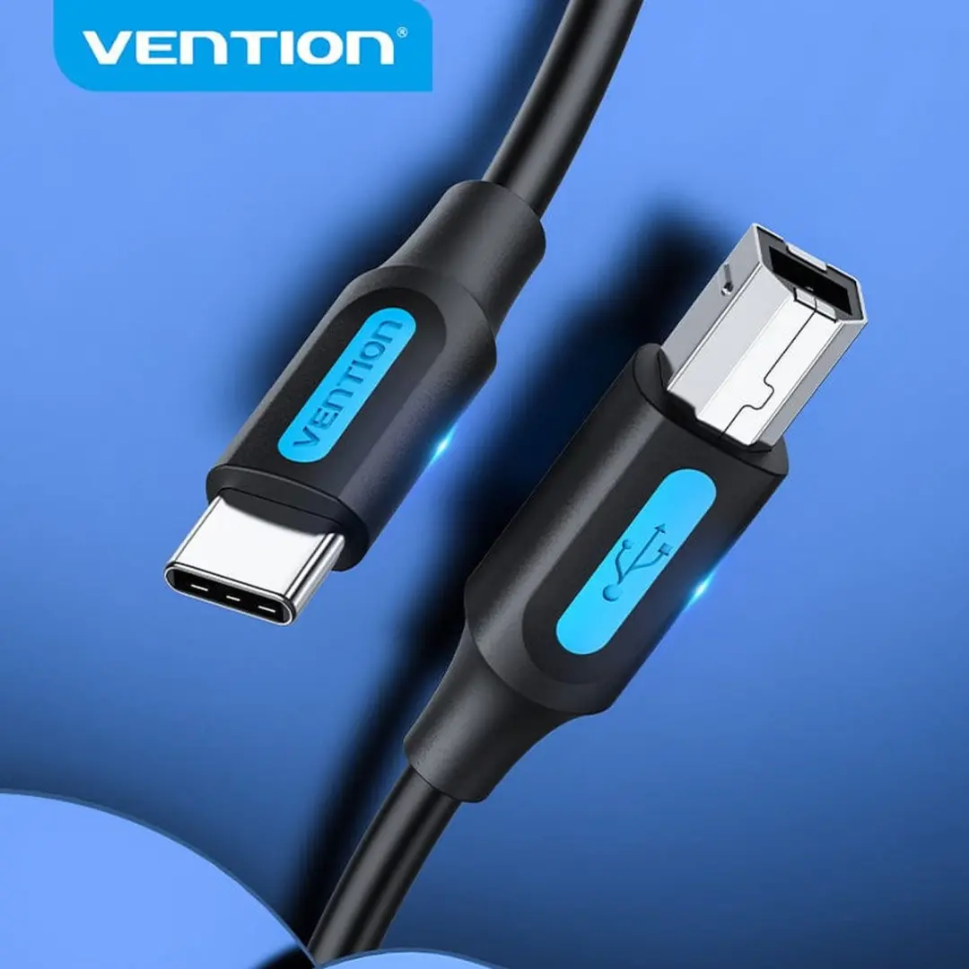 Vention CQUBG USB 2.0 Kabel USB-C naar USB-B 1,5m - 0,48 Gbit/s