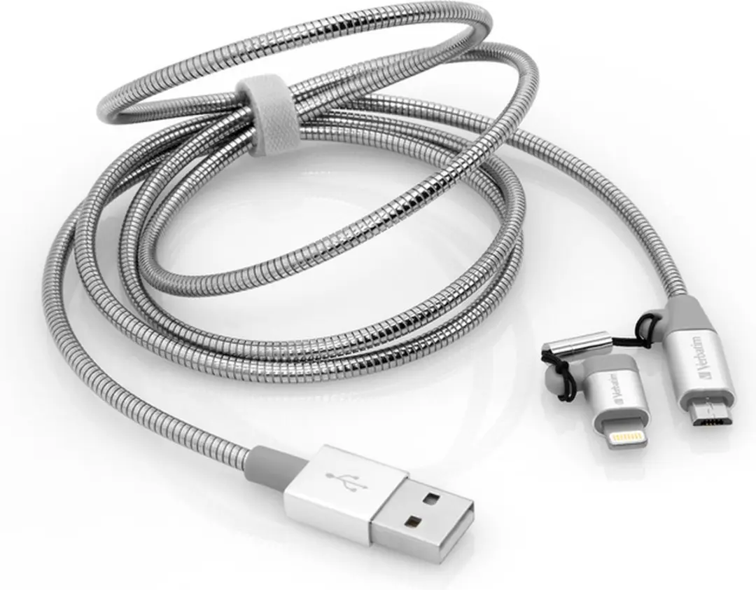 Verbatim 2-in-1 Lightning/Micro B Kabel 100cm - Zilver