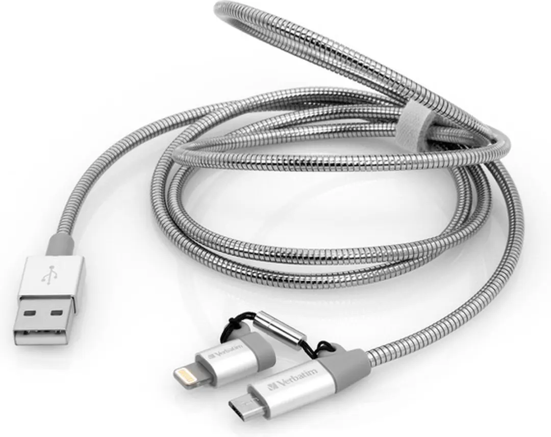 Verbatim 2-in-1 Lightning/Micro B Kabel 100cm