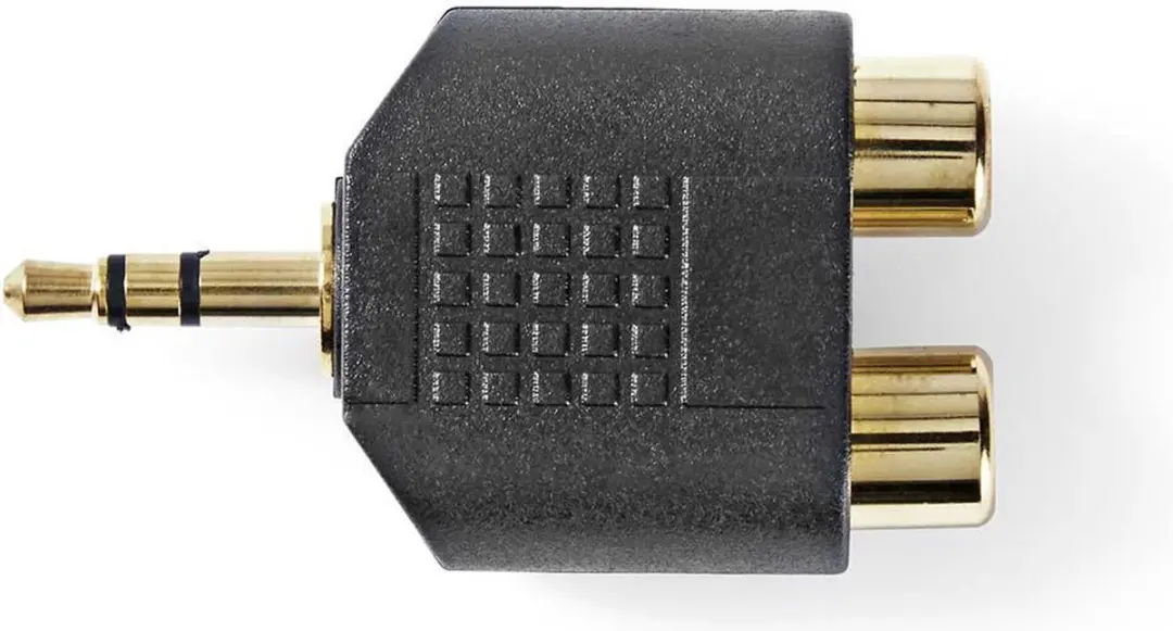 Nedis CAGP22940BKG Stereo-Audioadapter 3,5mm naar 2x RCA