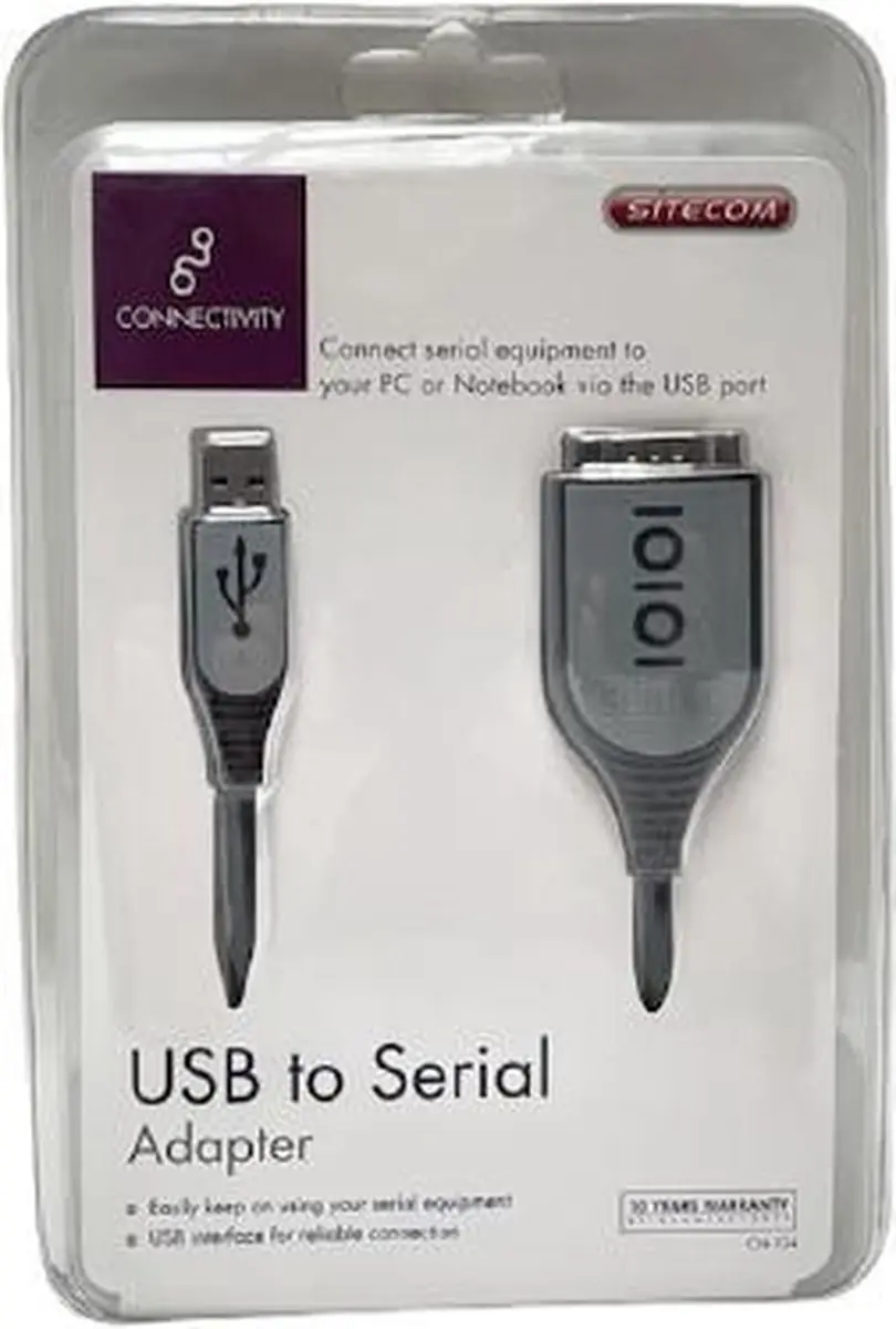 Sitecom CN-104 USB naar Seriële Kabel 60cm - Zwart - afbeelding 6 van 6